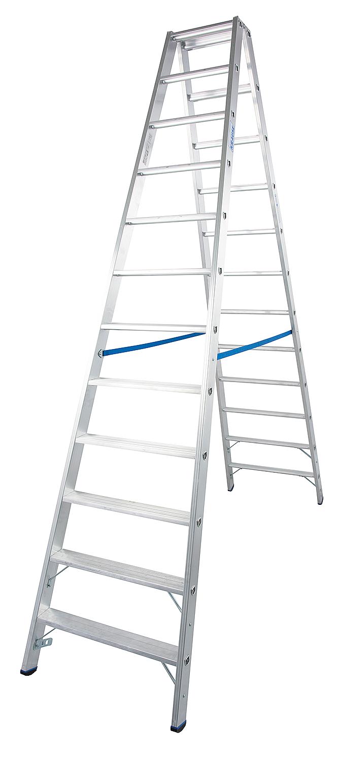 Stufen-Doppel-Leiter Arb.Höhe 2,48 Leiterhöhe 0,96 2x4 Stufen