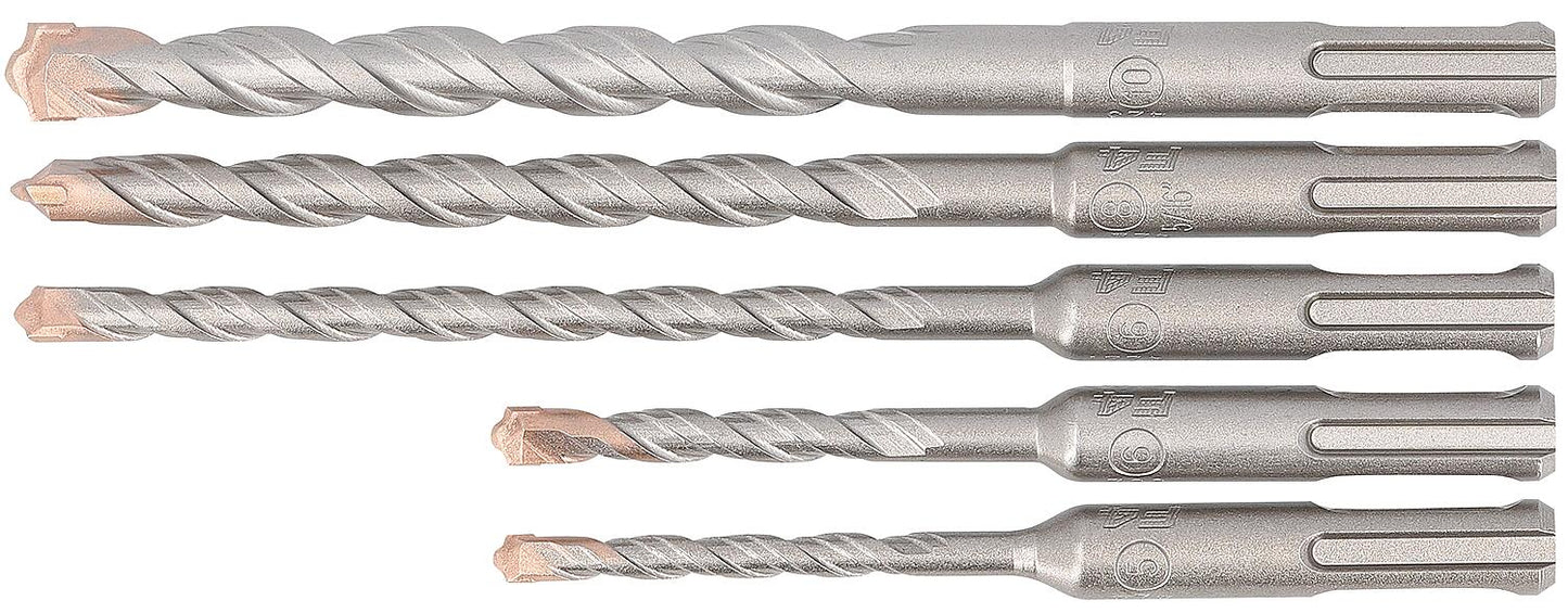 Alpen 5-piece hammer drill bit set SDS-plus Ø 5, 6, 6, 8, 10 mm