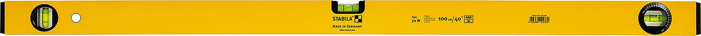 Wasserwaage Stabila Type 70W, 40cm, mit drehbarer Winkel-Libelle