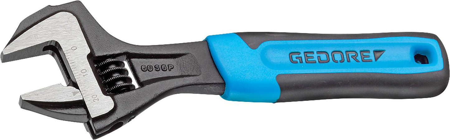 Clé à molette réglable avec revêtement de poignée, phosphatée