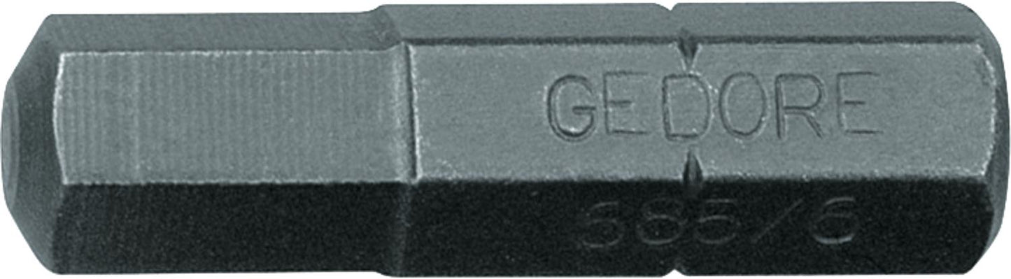 GEDORE bit pack, hex socket, size 2.5mm, pack of 10.