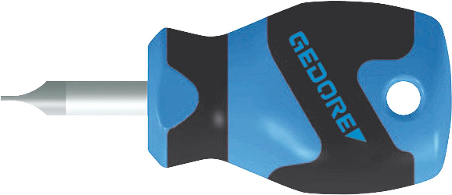 Schlitzschraubendreher GEDORE kurze Form 0,8x4,0x25mm Gesamtlänge: 81mm