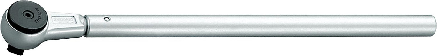 GEDORE 1" reversible ratchet with extension tube and reversing lever, length 810mm