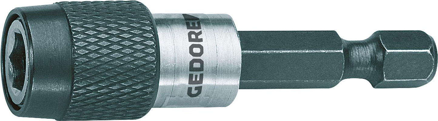 Porte-embout magnétique GEDORE avec système de dégagement rapide, longueur 60,5 mm