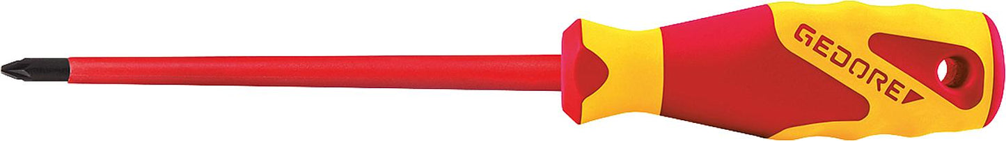 VDE-Pozidriv-Schraubendreher mit 3-Komponenten-Griff, Klinge rund, VDE-2160