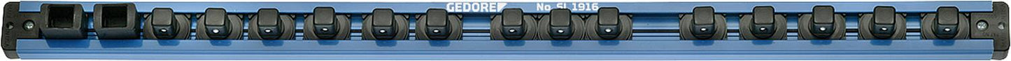 GEDORE 1/4" magnetic power strip for 13 sockets, L=380mm