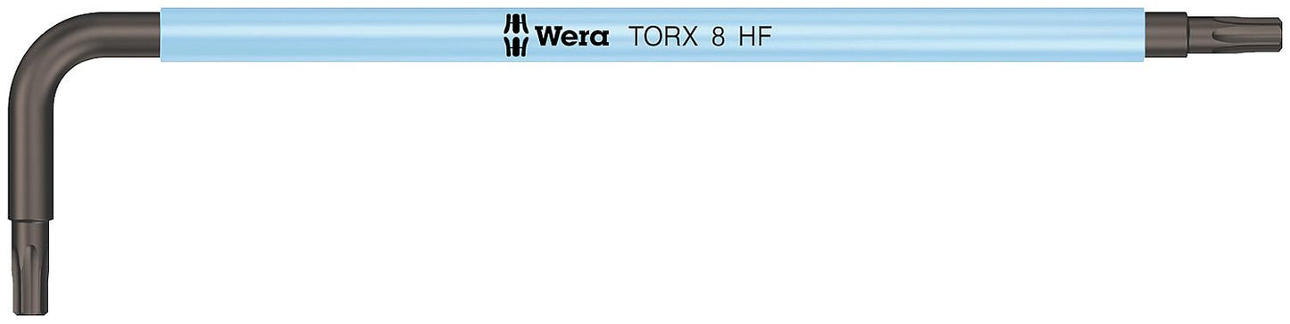 Torx®-Winkelschlüssel Wera 967 SL TORX® HF, Multicolour, ummantelt, BlackLaser, mit Haltefunktion, T8 x 76 mm