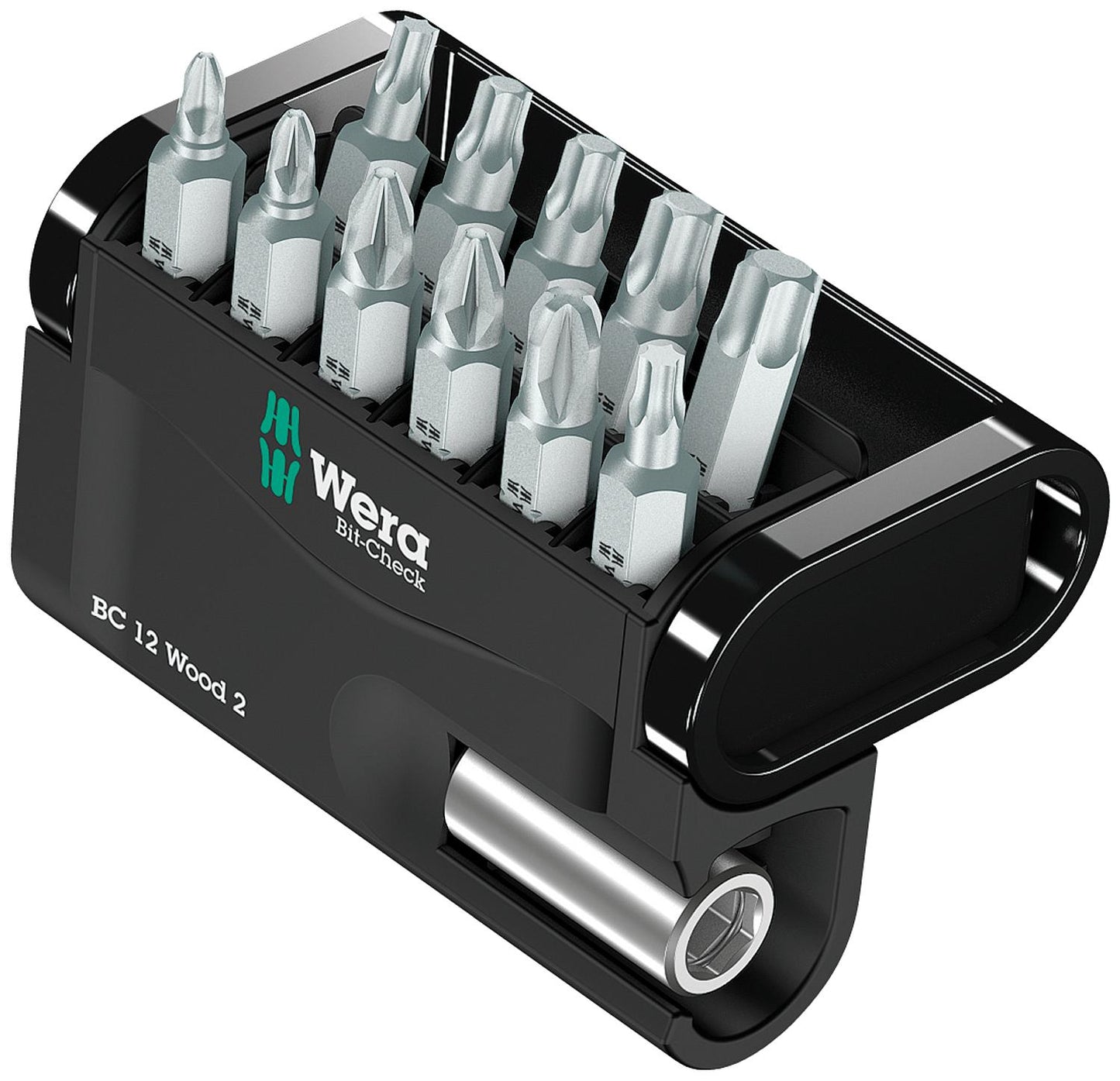 WERA Bit-Check Wood 2 12-piece bit set with universal holder