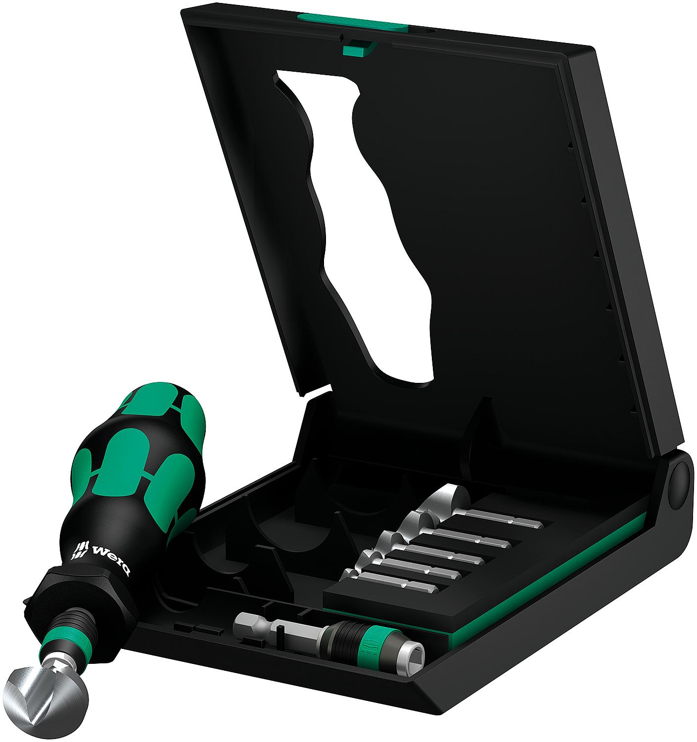 WERA 8-piece countersink set, single-slot