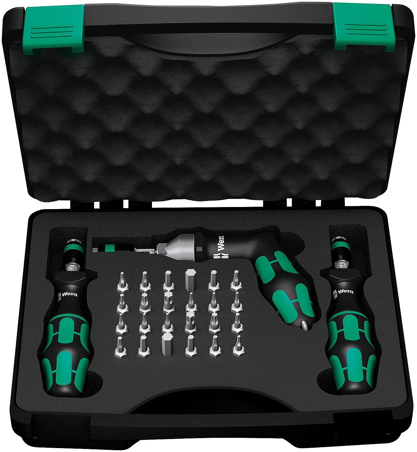 Drehmomentschraubendrehersatz WERA 27-teilig 0,3 - 6,0 Nm