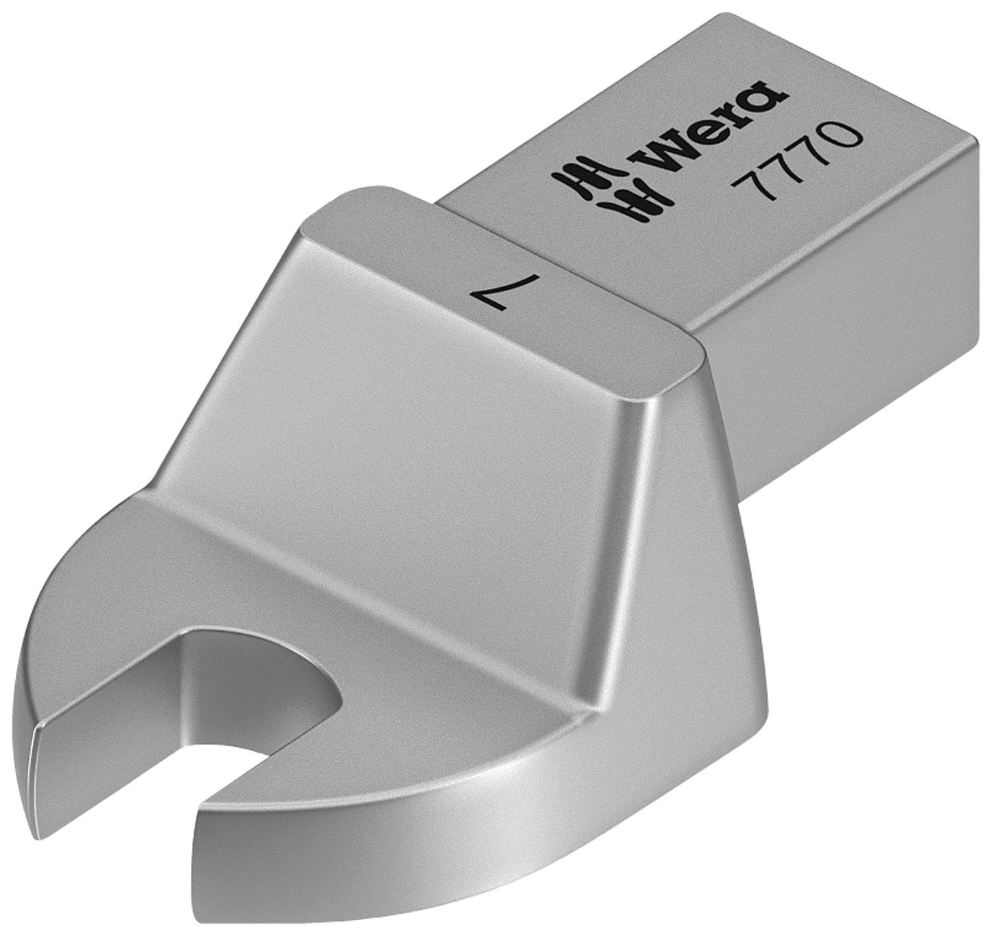 Wera 7770 insert open-end wrench, 9 x 12mm connection, form A, 7.0 mm wrench size