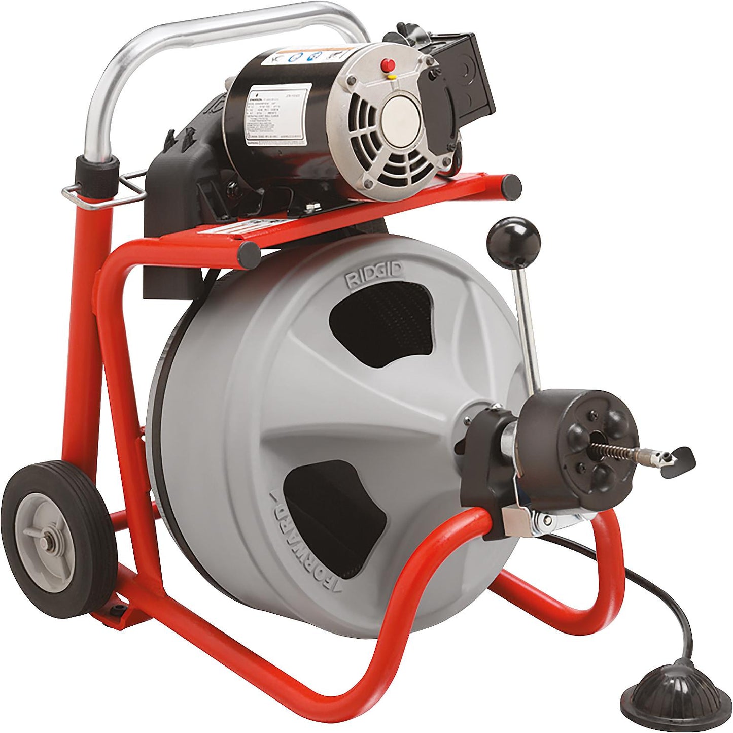 Electric pipe cleaning machine K400AF with 23m spiral and tool set