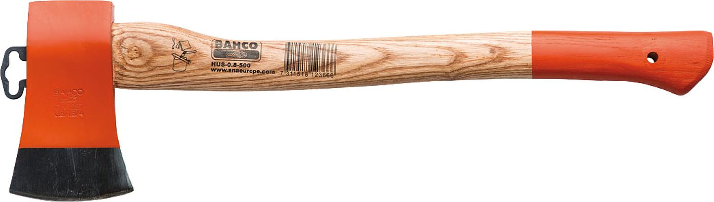 Hache HUS, avec manche incurvé en frêne