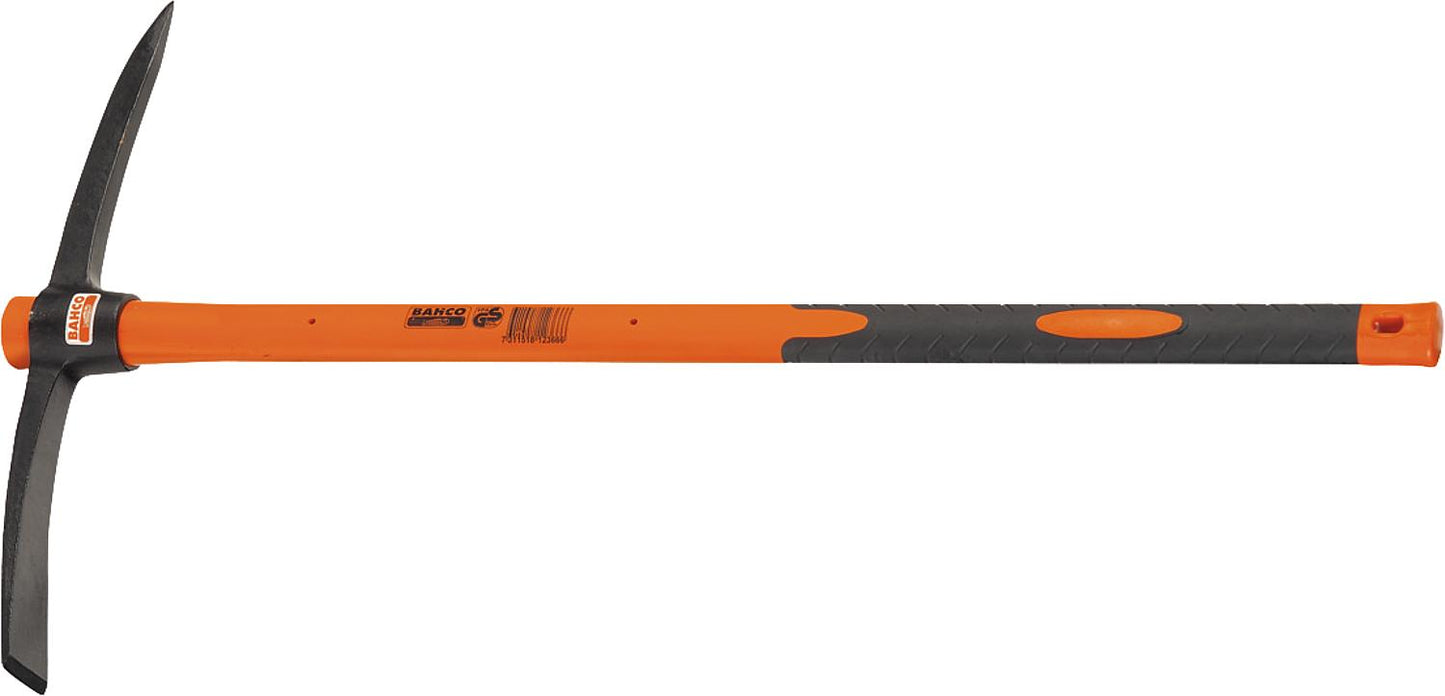 BAHCO PAGS-2.0-900FG pickaxe, 900mm long, 3000g, 2-kg head made of hardened steel