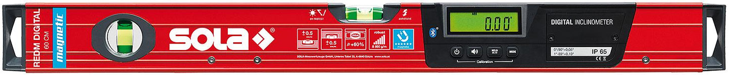 Electronic inclinometer Sola RED 25 digital, length = 250 mm