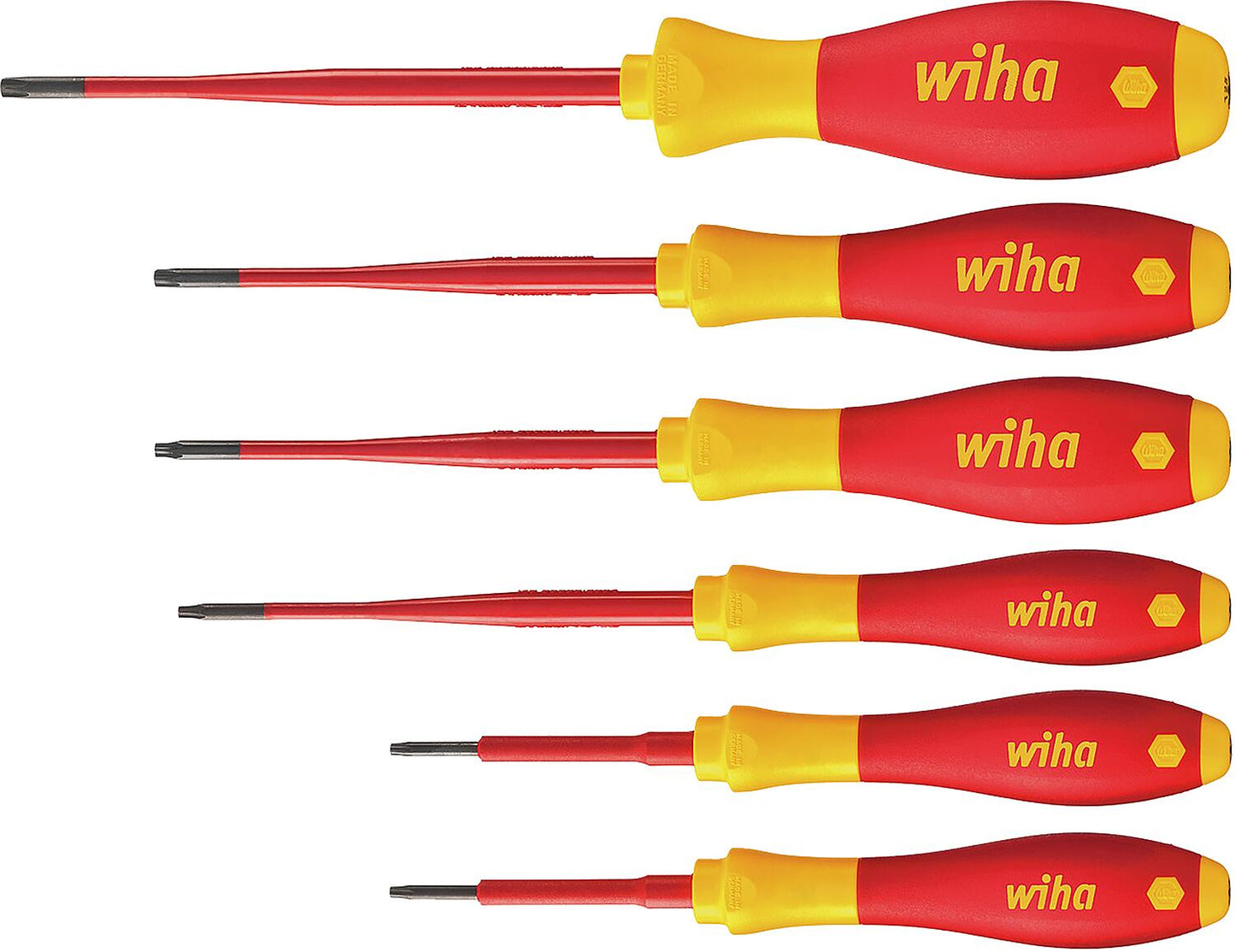 VDE-Schraubendreher-Satz Wiha® Torx® slimFix, 6-teilig