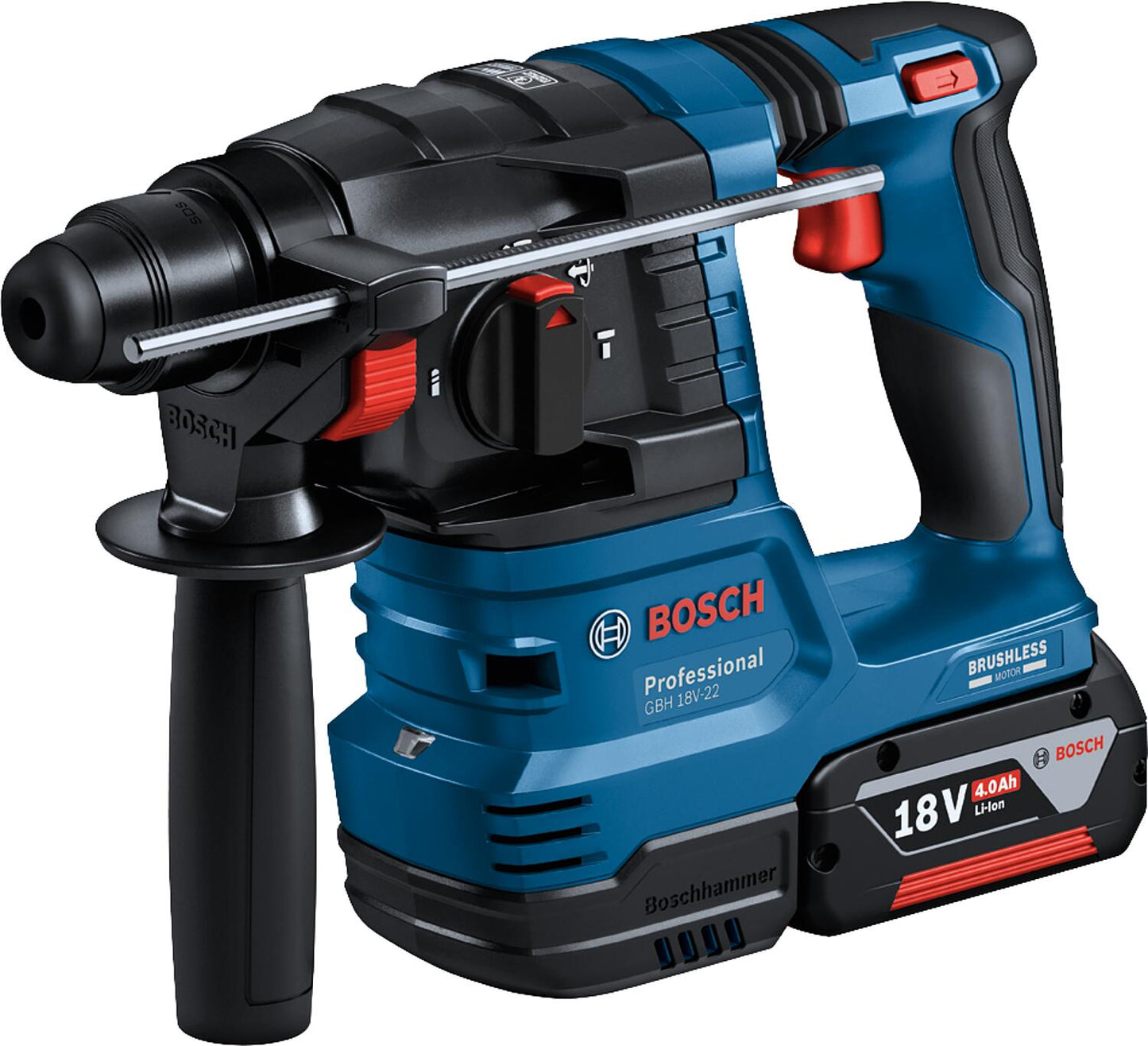 Bosch GBH 18V-22 cordless rotary hammer with SDS-Plus chuck, without batteries and charger