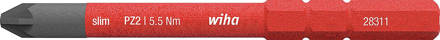 VDE-Pozidriv slimBit wiha 283112 electric Vario, PZ1 x 75 mm