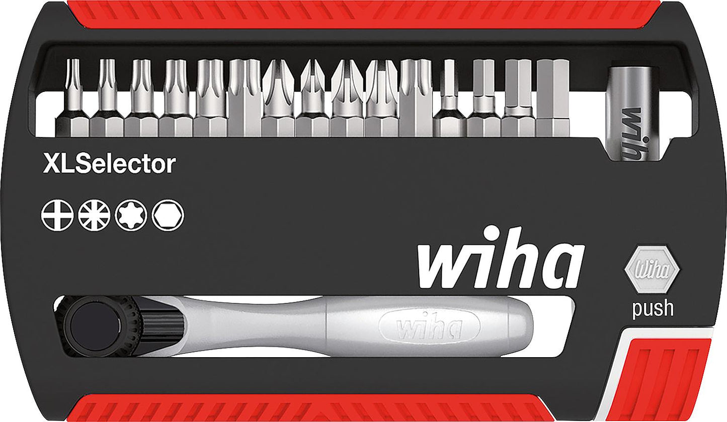 Wiha® bit set, 25 mm, 17-piece, 1/4"