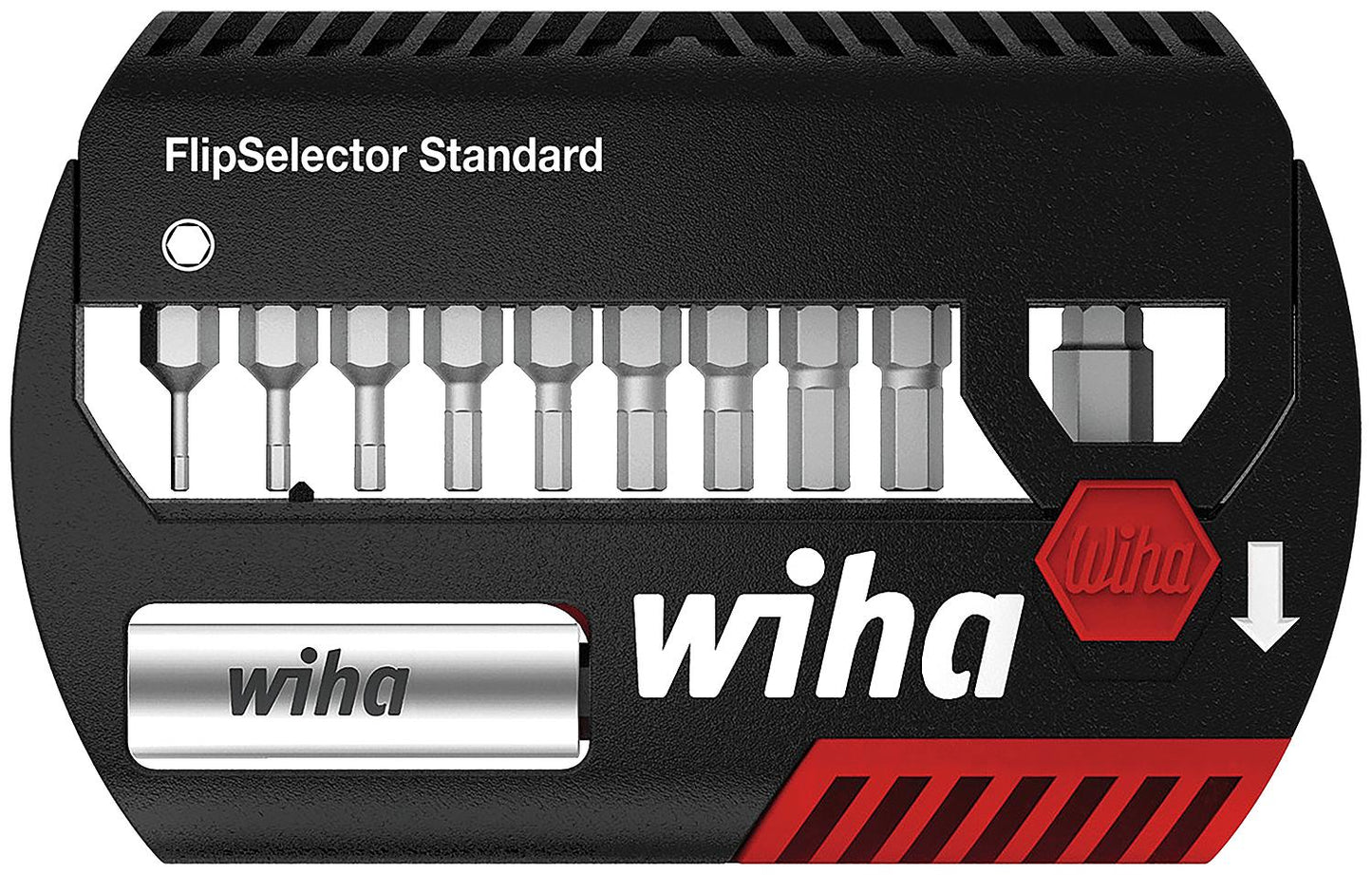 Wiha® bit set, hexagonal, 25 mm, 12-piece, 1/4"