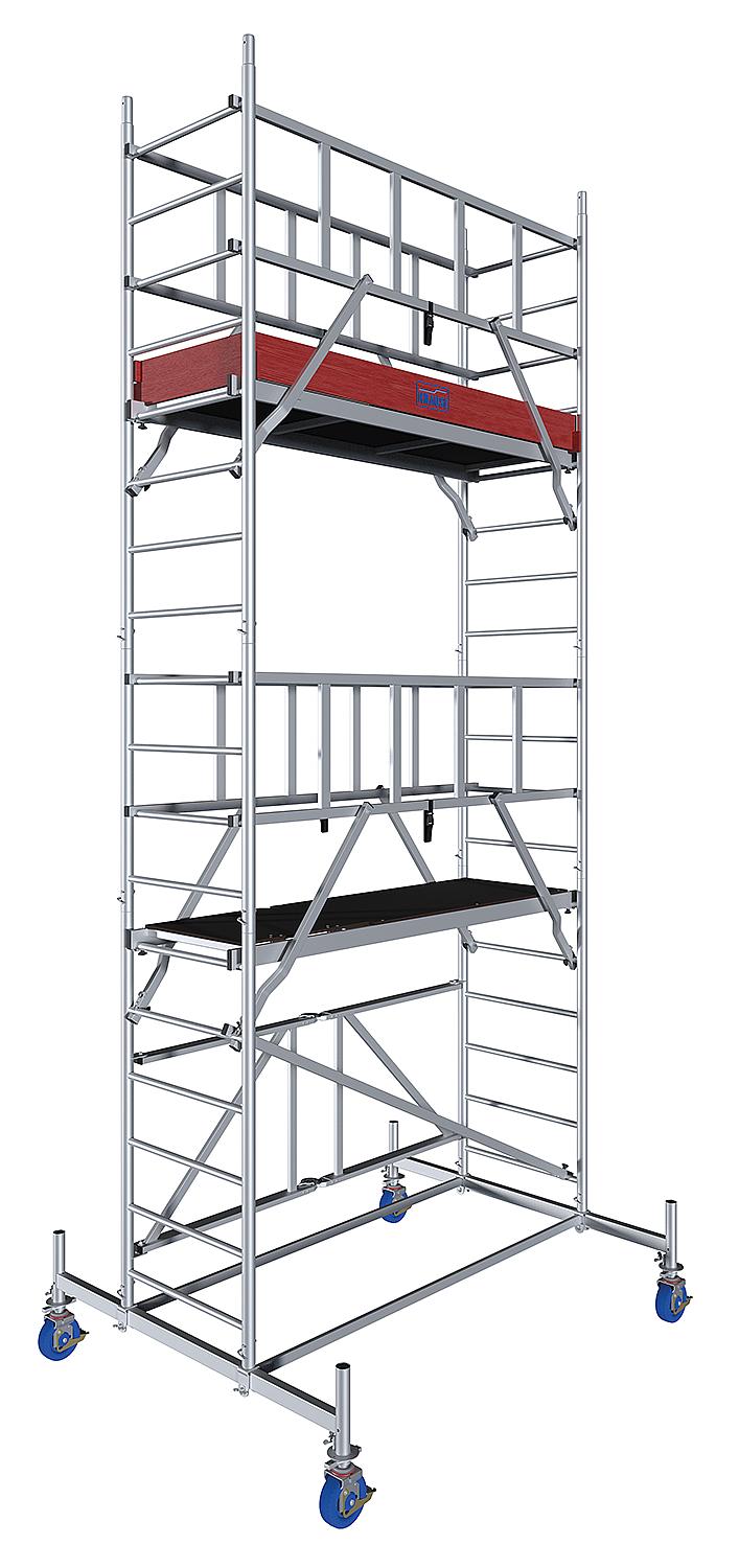 Alu-FaltGerüst MONTO ProTec XS, Arbeitshöhe ca. 5,80 m