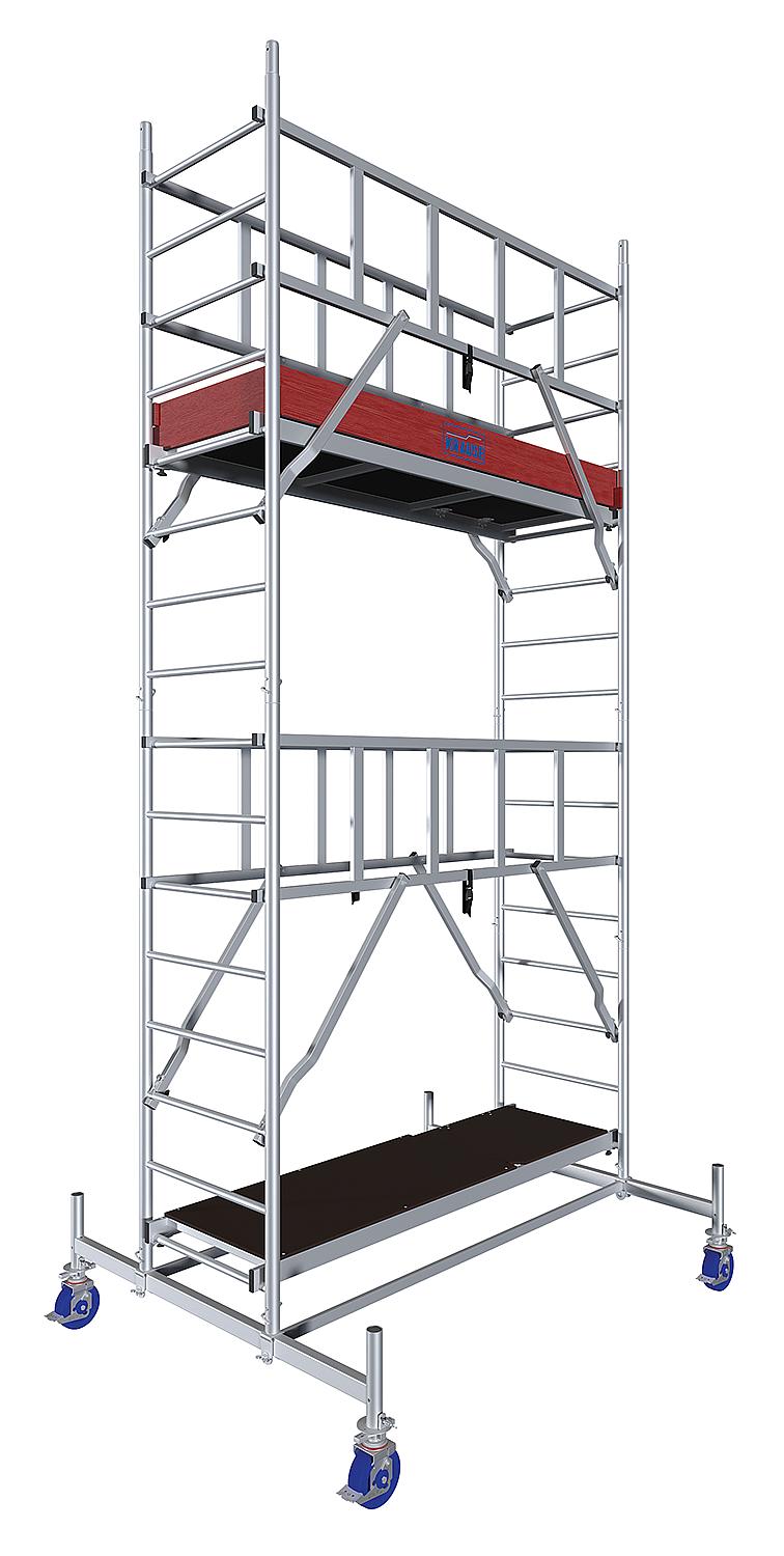MONTO ProTec aluminum mobile scaffold, working height approx. 5.30 m
