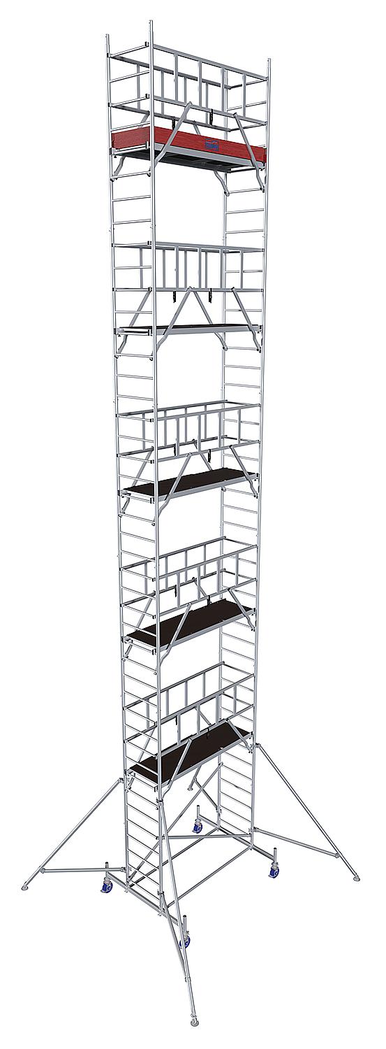MONTO ProTec aluminum mobile scaffold, working height approx. 12.30 m