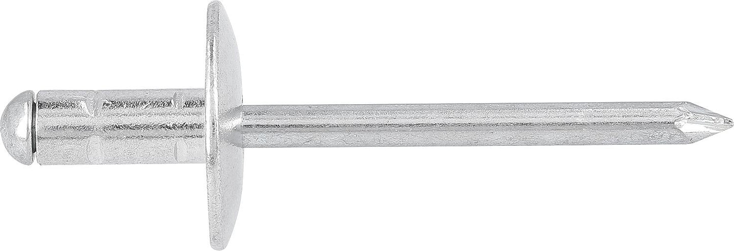Rivets aveugles PolyGrip, aluminium/acier, grande tête