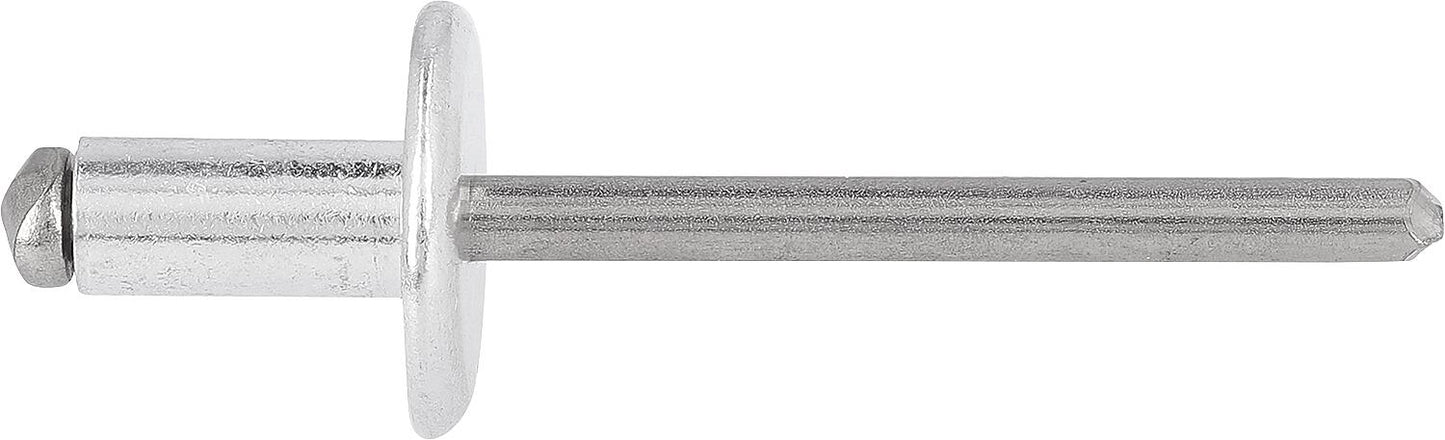 rivet aveugle en aluminium/acier inoxydable à grande tête