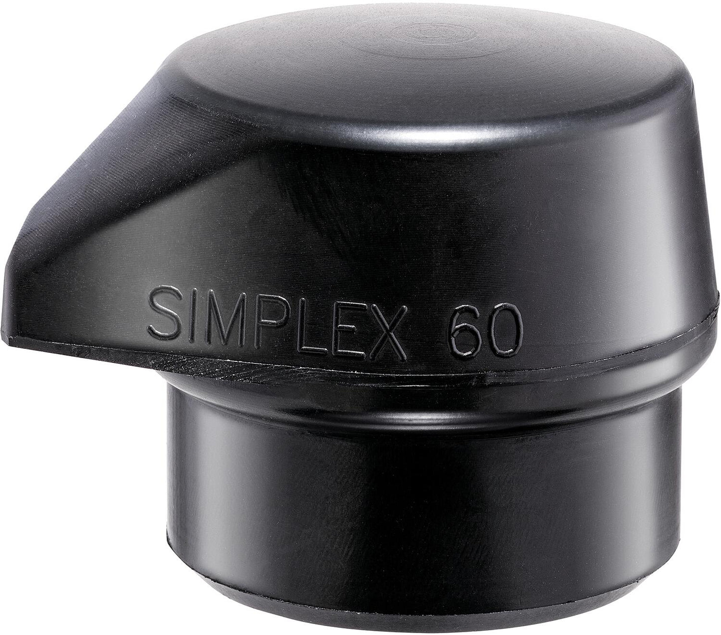 Halder striking insert with stand for SIMPLEX soft-faced hammer, rubber composition, Ø 60 mm