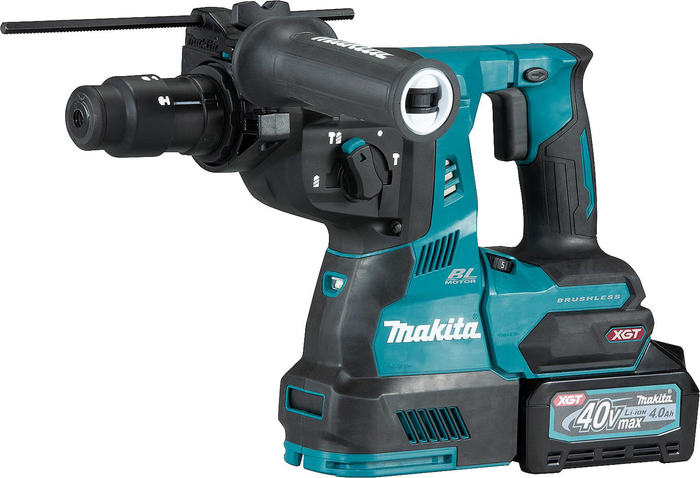 Cordless rotary hammer drill 40V HR004GM201 with 2x 4.0 Ah batteries and charger