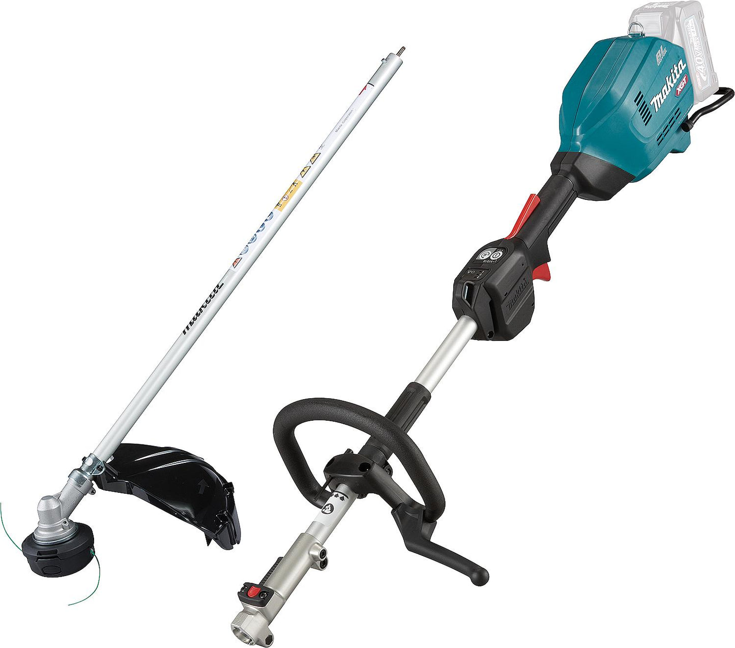 MAKITA 40V cordless multi-tool with EM404MP brushcutter attachment (battery and charger not included)