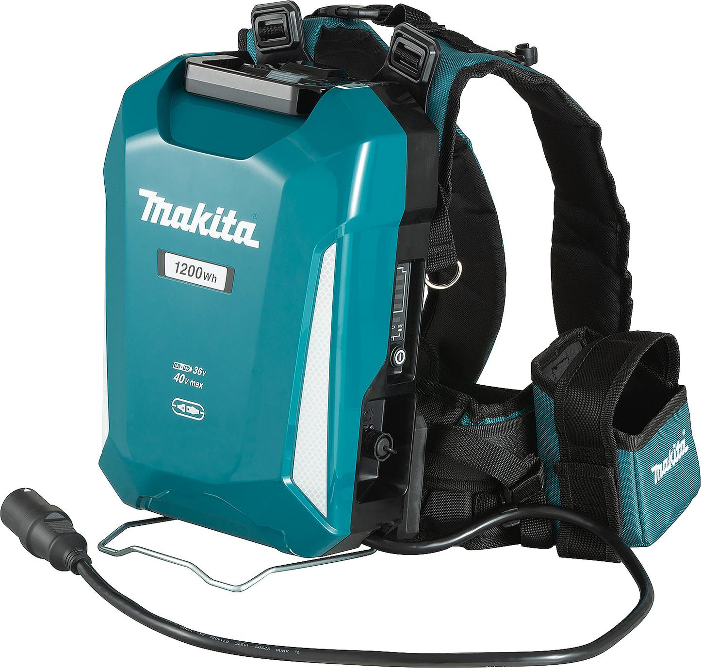 MAKITA PDC1200 backpack battery, compatible with 2x 18V and 40V machines