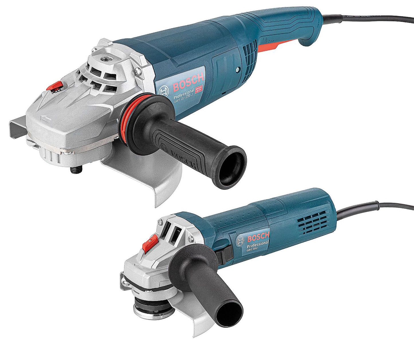 Winkelschleifer-Set BOSCH, 2200 W Ø 230 mm, 880 W Ø 125 mm