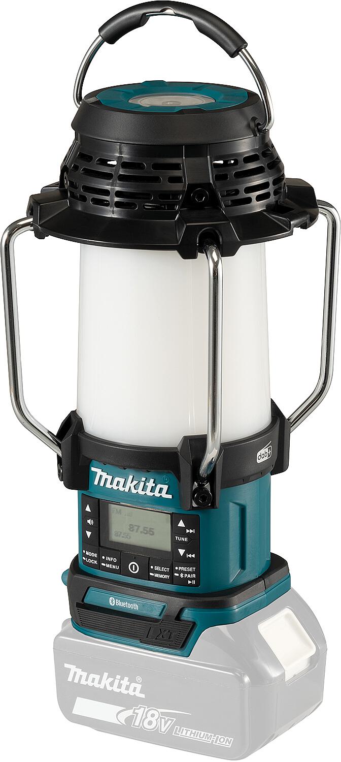 Radio DMR056 à piles avec lanterne, 18 V, sans piles ni chargeur