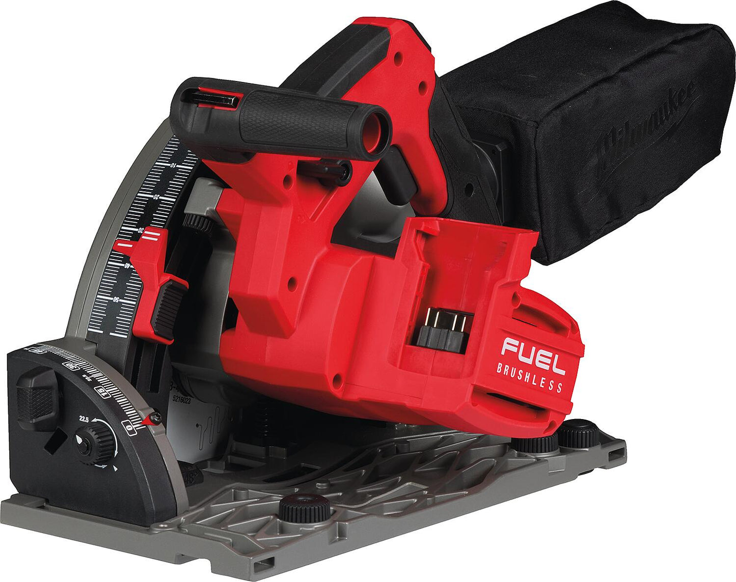 Milwaukee M18FPS55-552P 18V cordless plunge saw with 2 x 5.5 Ah batteries and charger