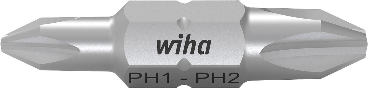 Phillips double bit wiha 7411Z, PH0 - PH3, pack of 10
