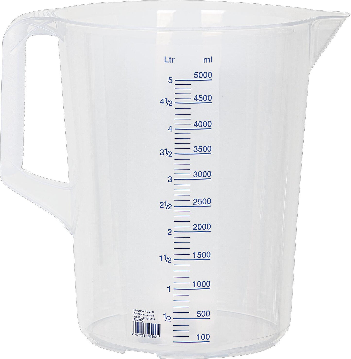 Measuring cup with handle, 500ml, transparent