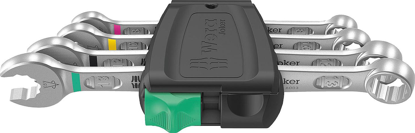 WERA combination wrench set, 4-piece, 8-13 mm, metric, 6003 Joker 4 Set 1