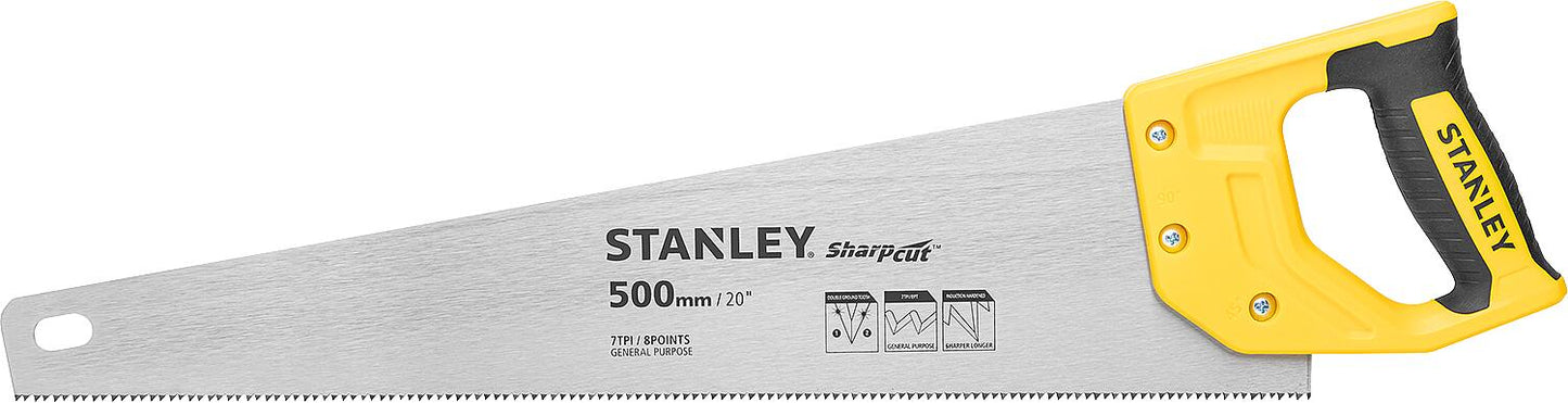 Stanley® SharpCut™ dovetail saw, length (mm): 500, coarse tooth pitch