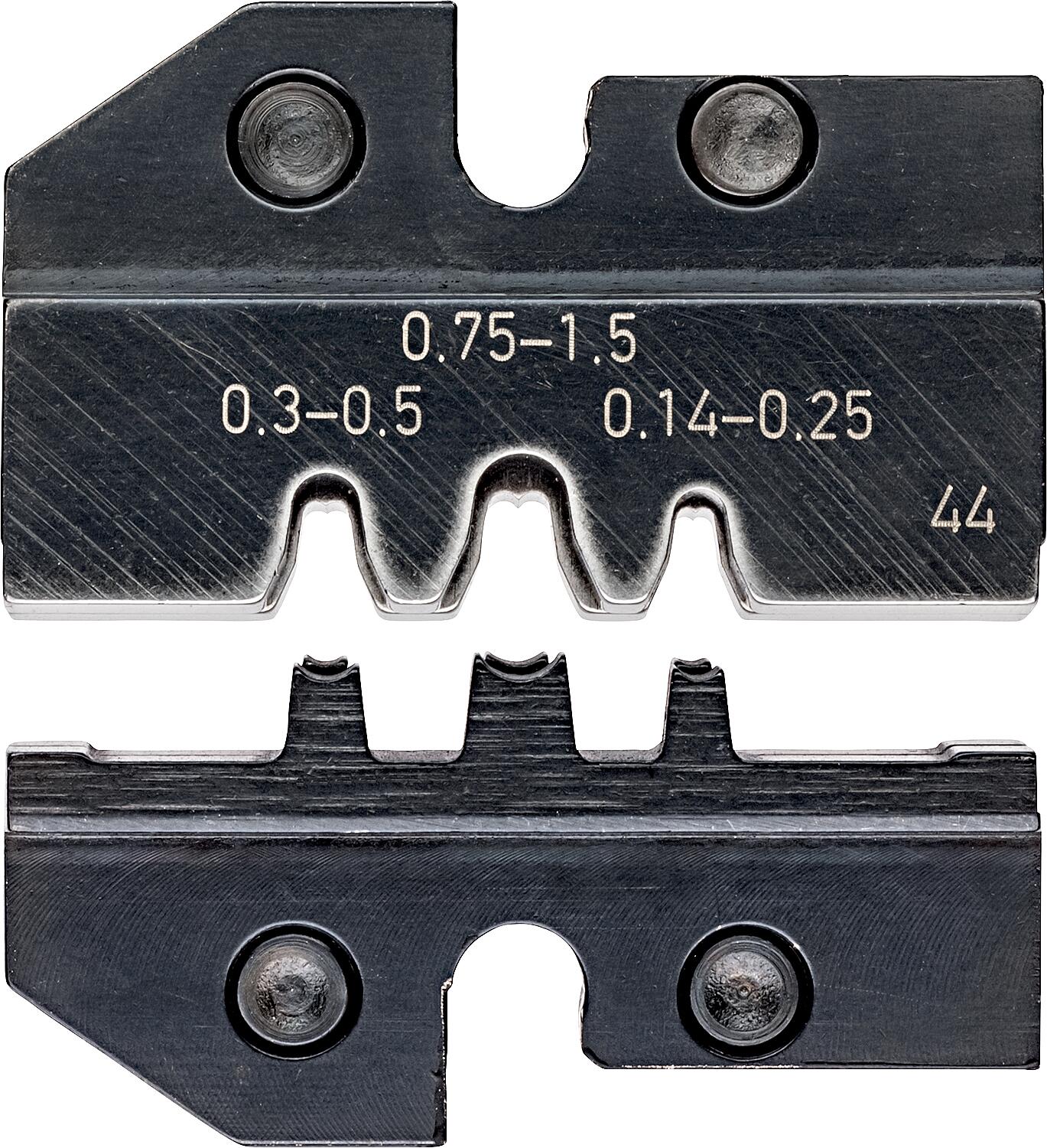 Crimping die for KNIPEX crimping system pliers, Phoenix Contact module connector MCC-MT, 014 - 1.5 mm²