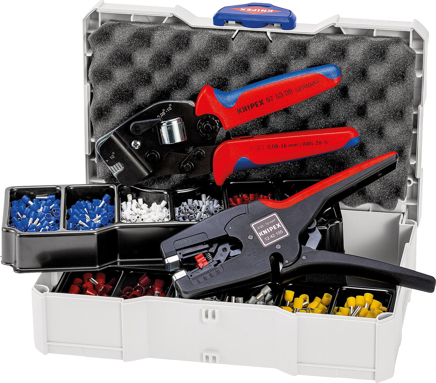 Assortiment de sertissage Knipex pour embouts de fil, 1252 pièces