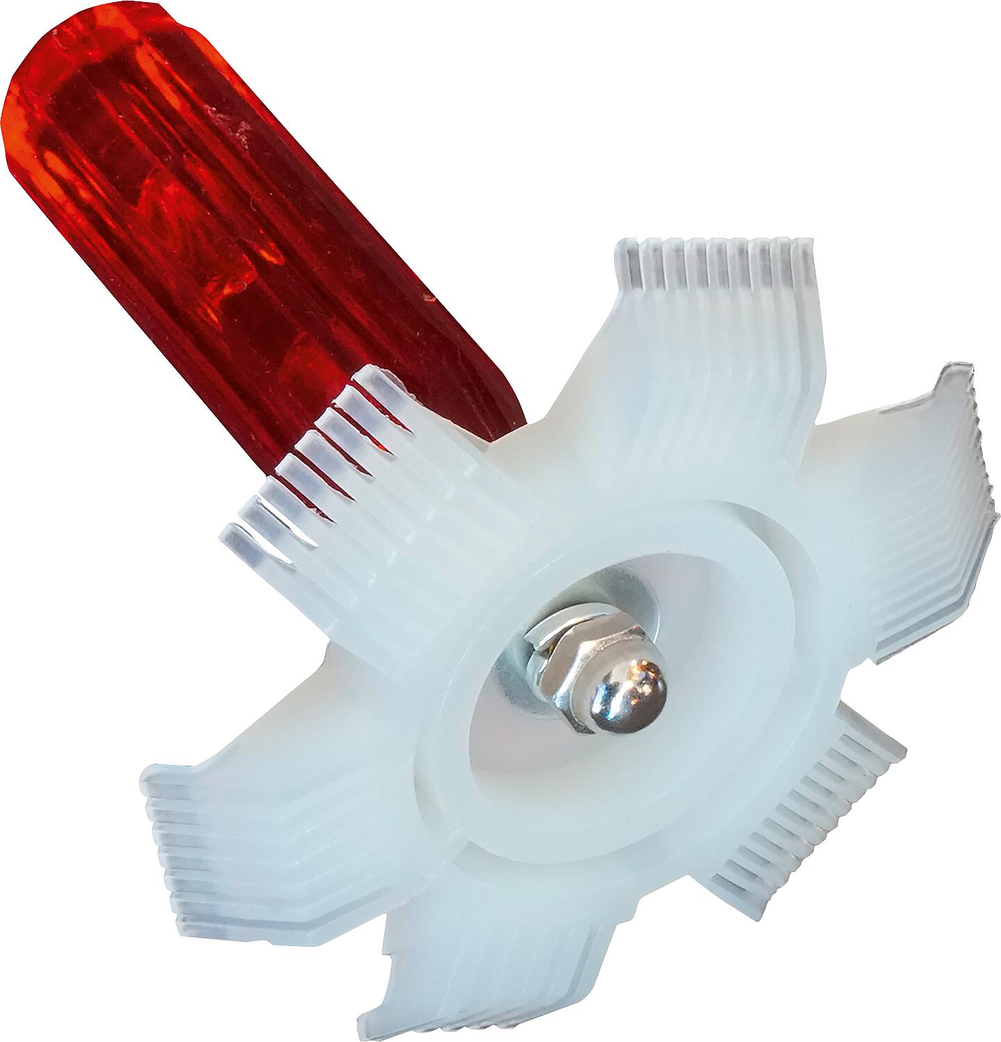 Lamellar comb for heat pumps with PVC handle