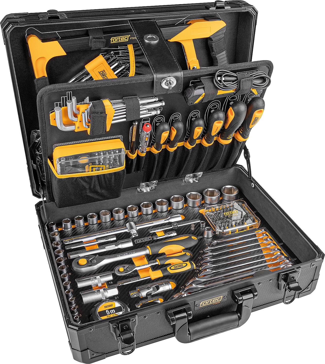 Fortec Basic tool case, 211 pieces