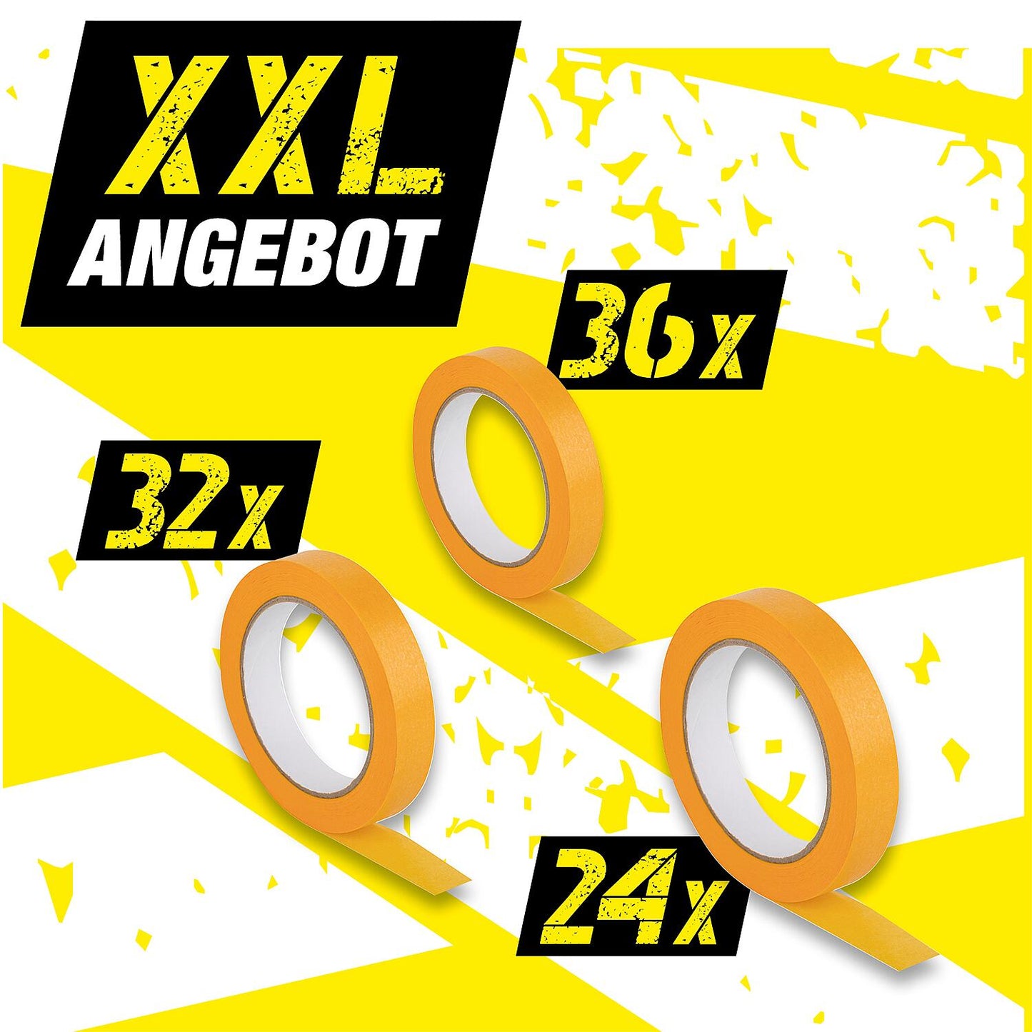 XXL pack of gold paper tape, 92 pieces