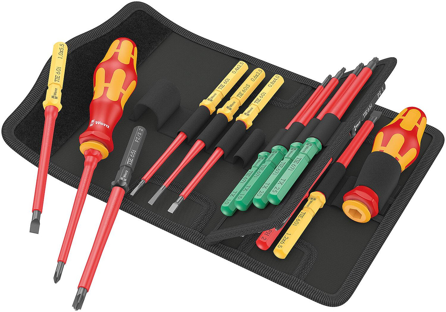 VDE-Wechselklingen-Set Wera Kraftform Kompakt VDE 17 Universal 1 Tool Finder, 17‑teilig