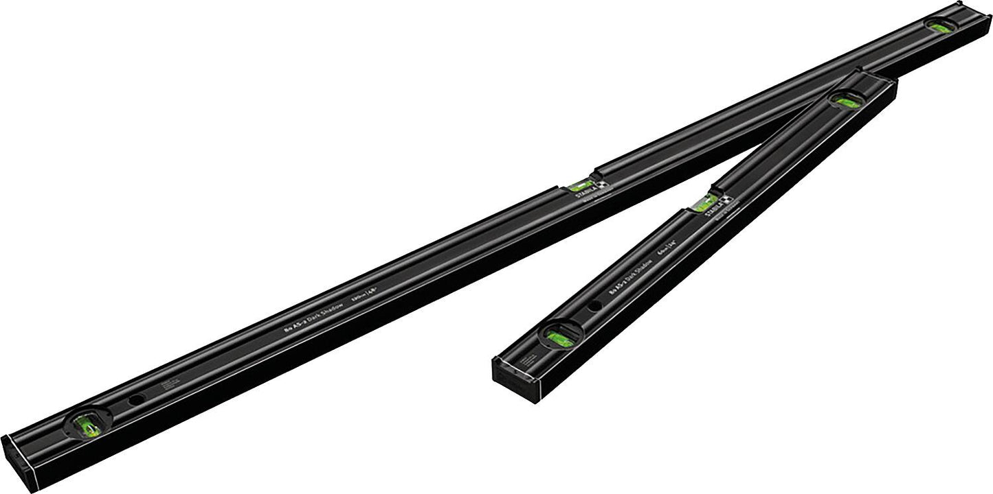 Wasserwaagen-Set STABILA® 80 AS-2 Dark Shadow, 600 mm und 1200 mm, 2-teilig