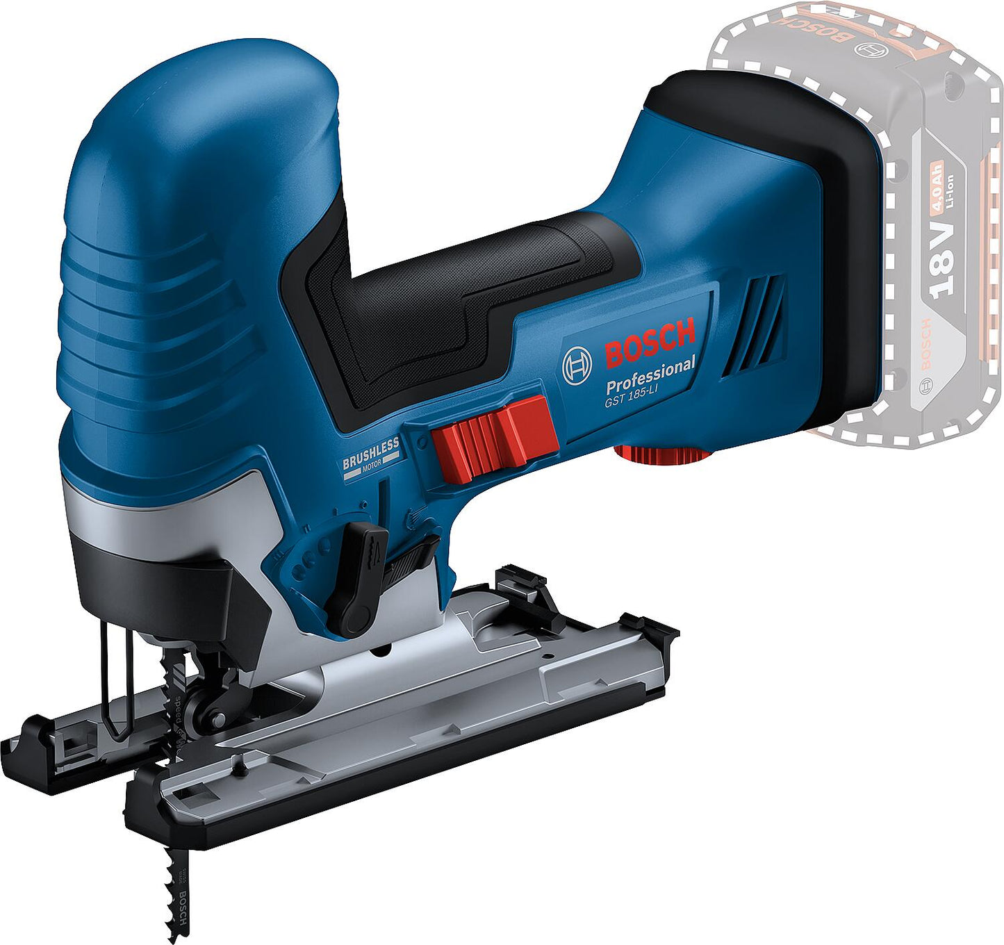 Bosch GST 18V-125 S cordless jigsaw, 18 V, without batteries and charger