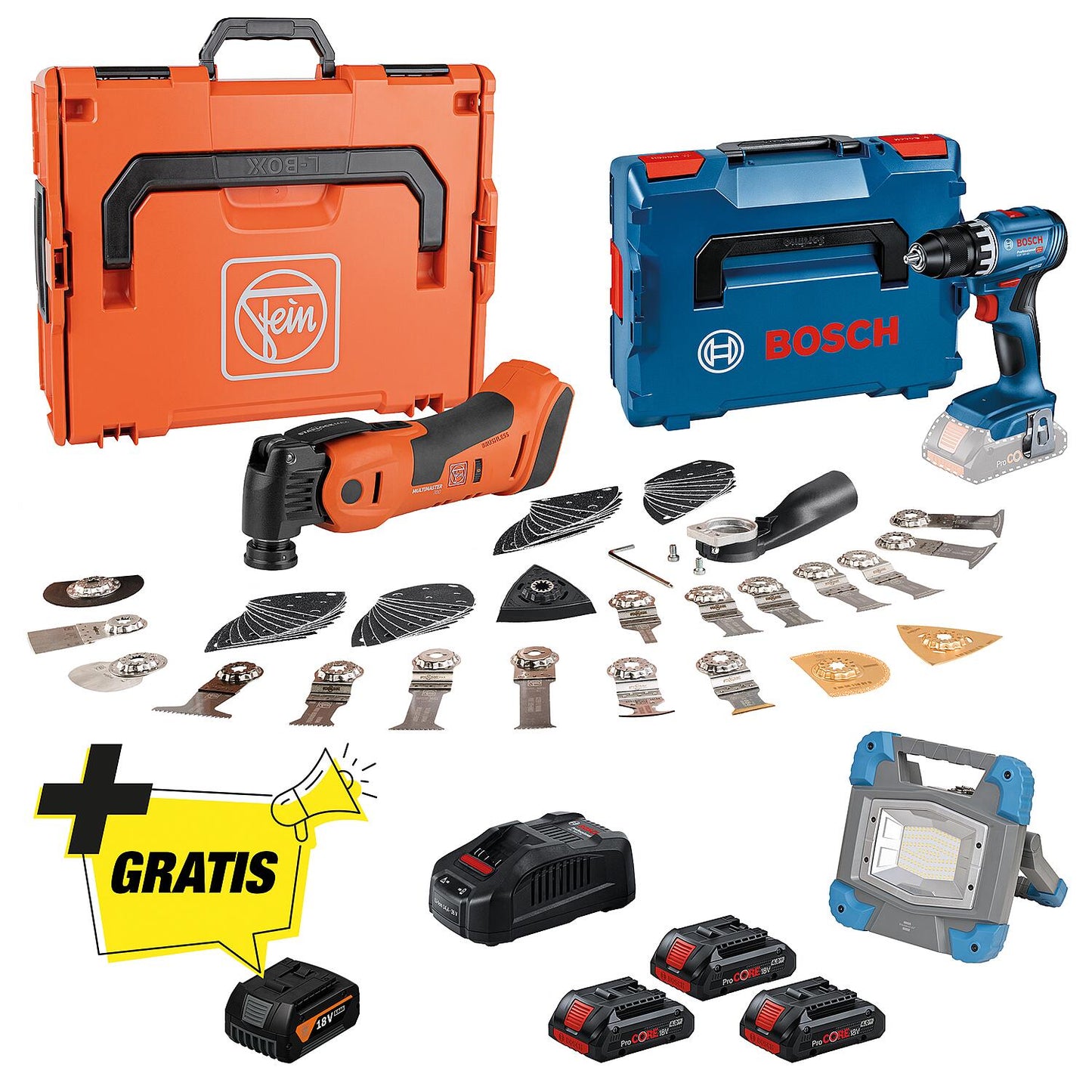 Ensemble machine sans fil AMPShare 18 V avec batterie de rechange gratuite 18 V 4,0 Ah