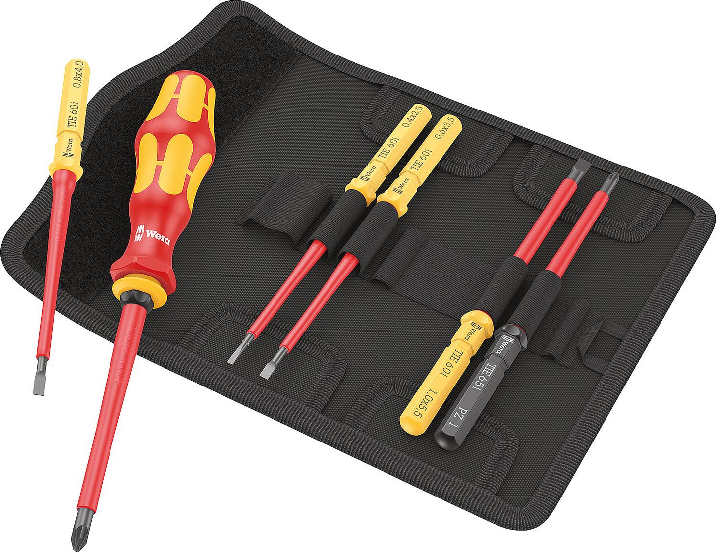 VDE-Wechselklingen-Set Wera Kraftform Kompakt VDE 7 Universal 2 Tool Finder, 7‑teilig